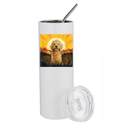 Goldendoodle Dood Funny Doodle Dog Golden Doodle Stainless Steel Tumbler