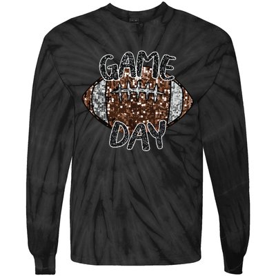 Game Day Football For Women Tie-Dye Long Sleeve Shirt