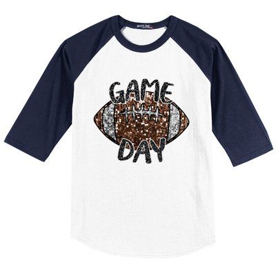 Game Day Football For Women Baseball Sleeve Shirt