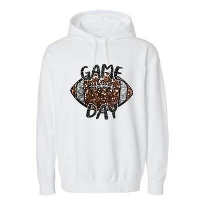 Game Day Football For Women Garment-Dyed Fleece Hoodie