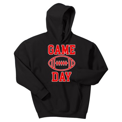 Game Day Football Throwback Design Print Classic Kids Hoodie