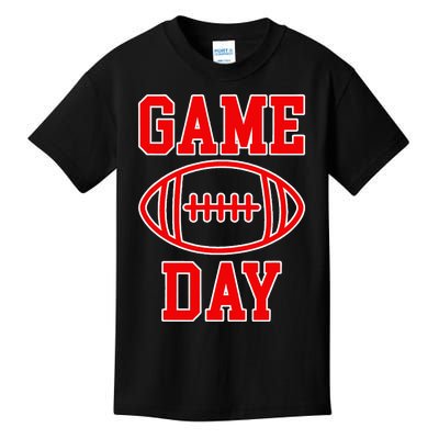 Game Day Football Throwback Design Print Classic Kids T-Shirt