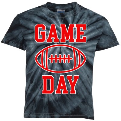 Game Day Football Throwback Design Print Classic Kids Tie-Dye T-Shirt