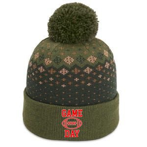 Game Day Football Throwback Design Print Classic The Baniff Cuffed Pom Beanie