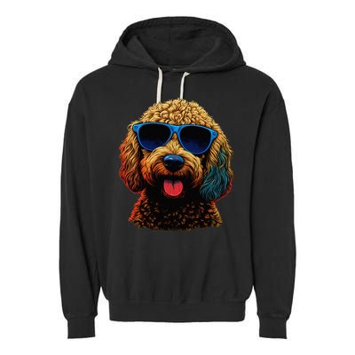 Goldendoodle Dood Funny Doodle Dog Golden Doodle Garment-Dyed Fleece Hoodie