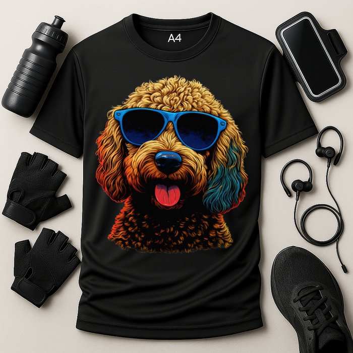 Goldendoodle Dood Funny Doodle Dog Golden Doodle Cooling Performance Crew T-Shirt