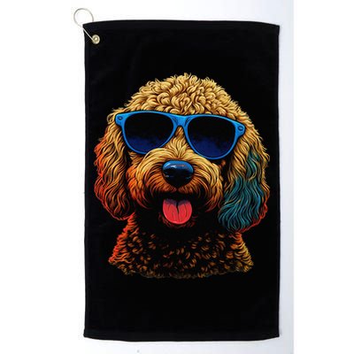 Goldendoodle Dood Funny Doodle Dog Golden Doodle Golf Towel