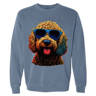 Goldendoodle Dood Funny Doodle Dog Golden Doodle Garment-Dyed Sweatshirt