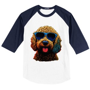 Goldendoodle Dood Funny Doodle Dog Golden Doodle Baseball Sleeve Shirt