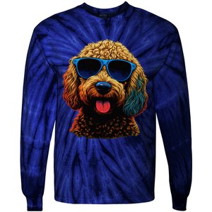 Goldendoodle Dood Funny Doodle Dog Golden Doodle Tie-Dye Long Sleeve Shirt