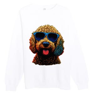 Goldendoodle Dood Funny Doodle Dog Golden Doodle Premium Crewneck Sweatshirt