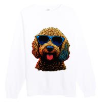 Goldendoodle Dood Funny Doodle Dog Golden Doodle Premium Crewneck Sweatshirt