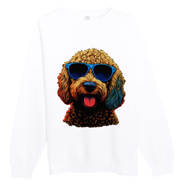 Goldendoodle Dood Funny Doodle Dog Golden Doodle Premium Crewneck Sweatshirt