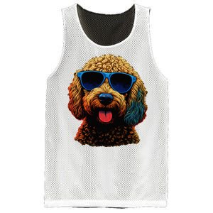 Goldendoodle Dood Funny Doodle Dog Golden Doodle Mesh Reversible Basketball Jersey Tank