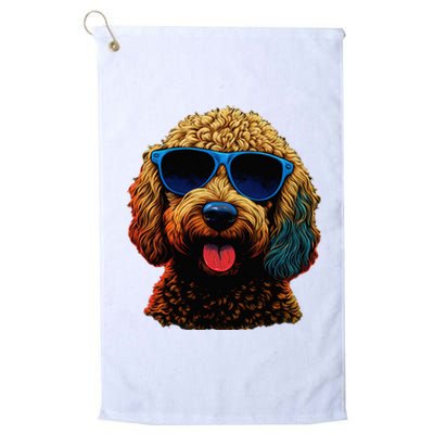 Goldendoodle Dood Funny Doodle Dog Golden Doodle Platinum Collection Golf Towel