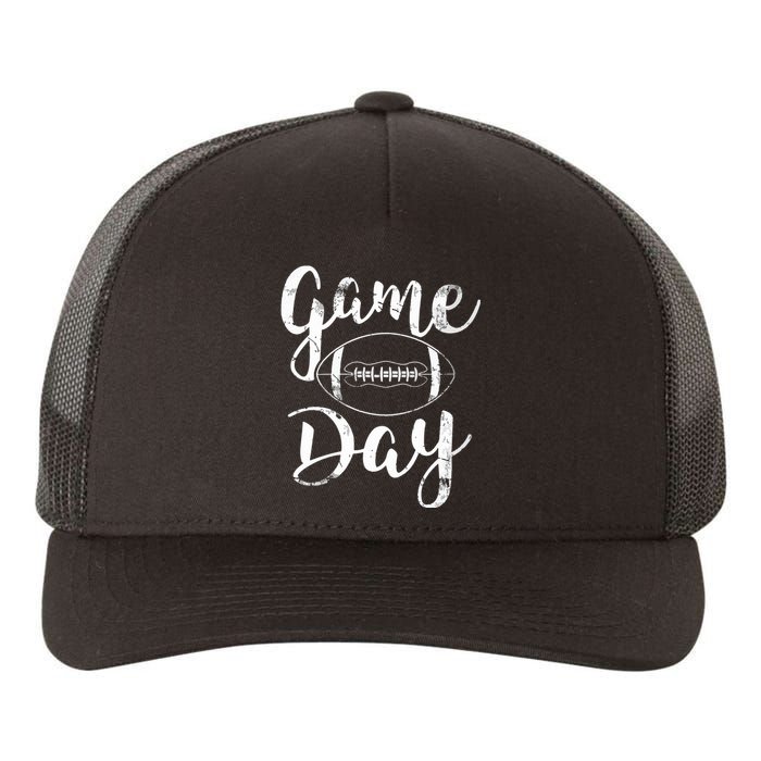 Game Day Football Cute Football Top VNeck Yupoong Adult 5-Panel Trucker Hat