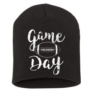 Game Day Football Cute Football Top VNeck Short Acrylic Beanie