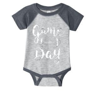 Game Day Football Cute Football Top VNeck Infant Baby Jersey Bodysuit