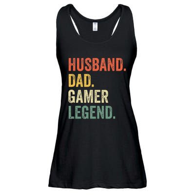 Gamer Dad Funny Husband Dad Video Game Legend FatherS Day Ladies Essential Flowy Tank