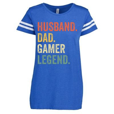 Gamer Dad Funny Husband Dad Video Game Legend FatherS Day Enza Ladies Jersey Football T-Shirt