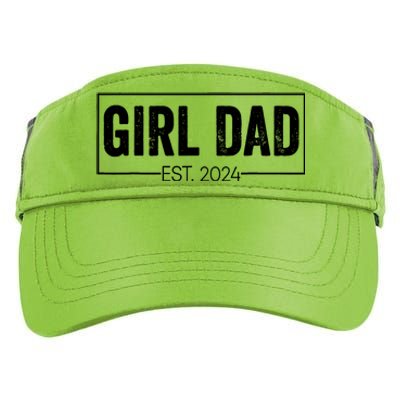 Girl Dad Fathers Day Est 2024 Adult Drive Performance Visor