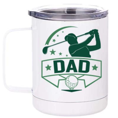 Golf Dad Funny Golf Lover Gift For Dad Father's Day 12 oz Stainless Steel Tumbler Cup