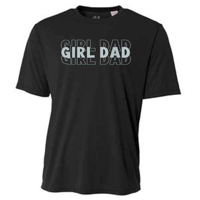 Girl Dad Funny Fathers Day Cooling Performance Crew T-Shirt