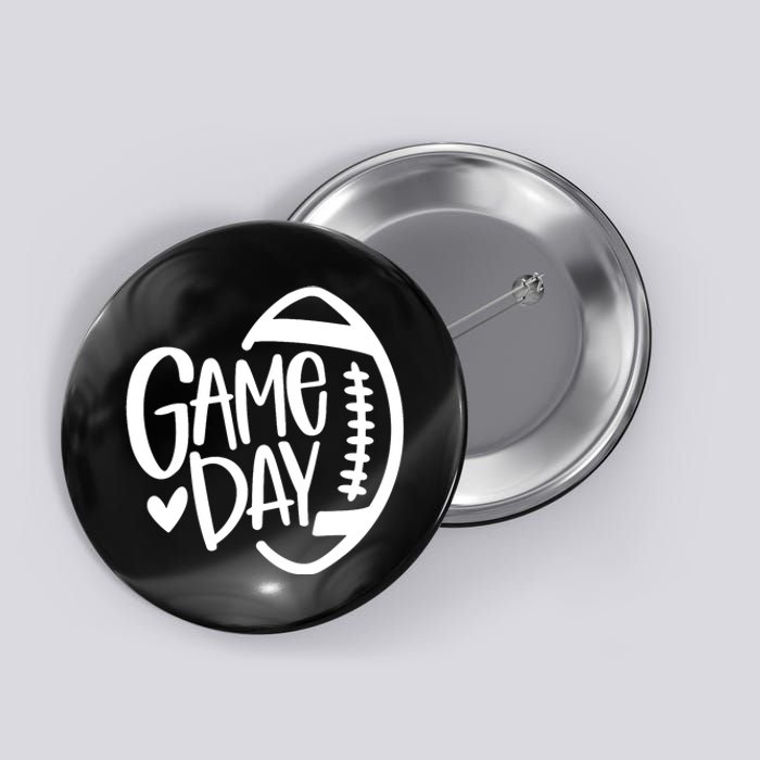 Game Day Football Season Funny Team Sports Vintage Button