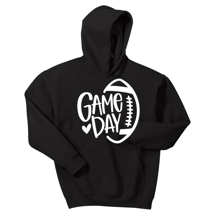 Game Day Football Season Funny Team Sports Vintage Kids Hoodie