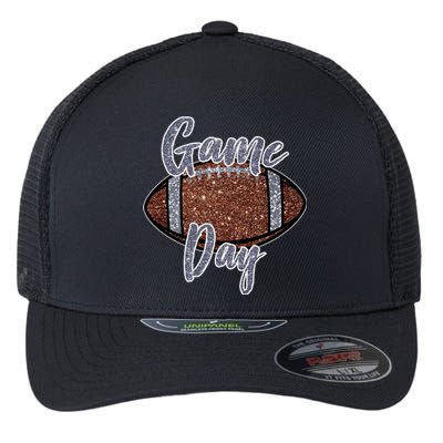 Game Day Festive Cute Football Flexfit Unipanel Trucker Cap