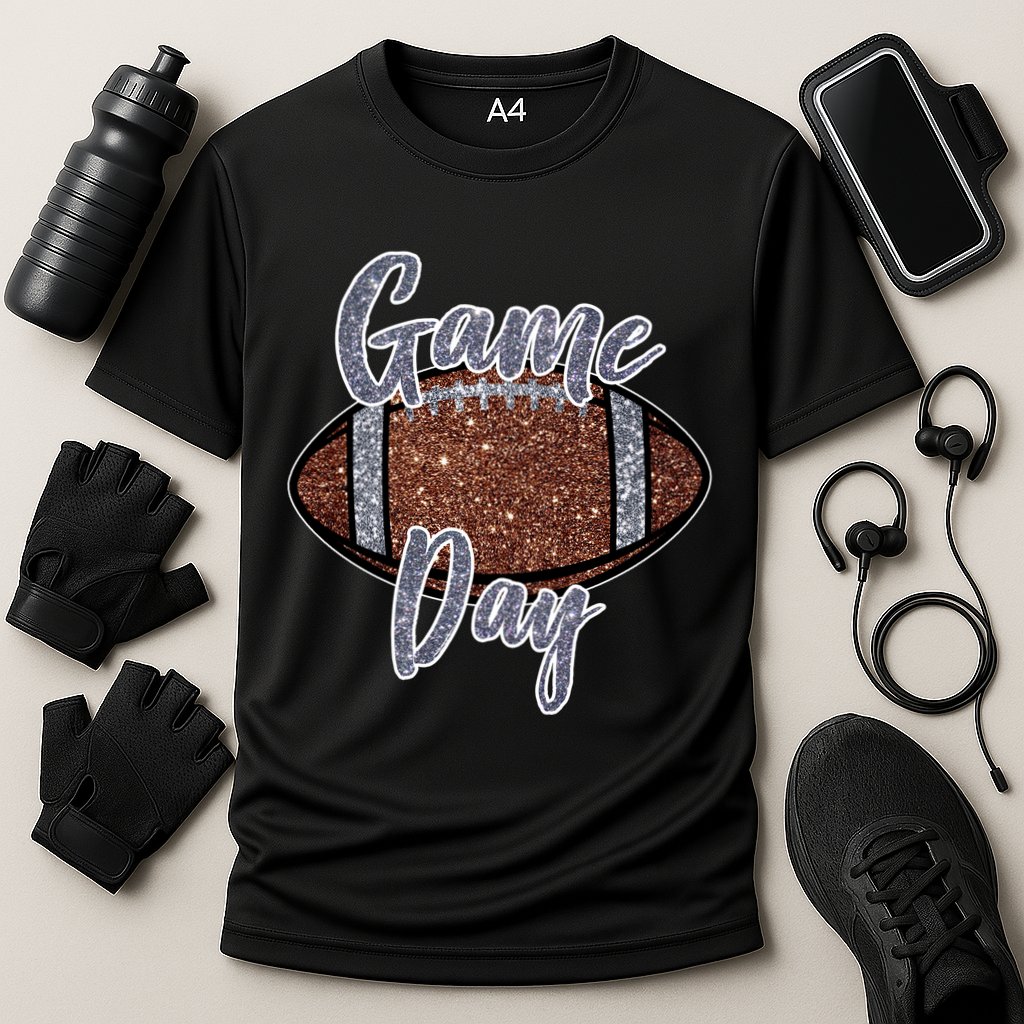 Game Day Festive Cute Football Cooling Performance Crew T-Shirt