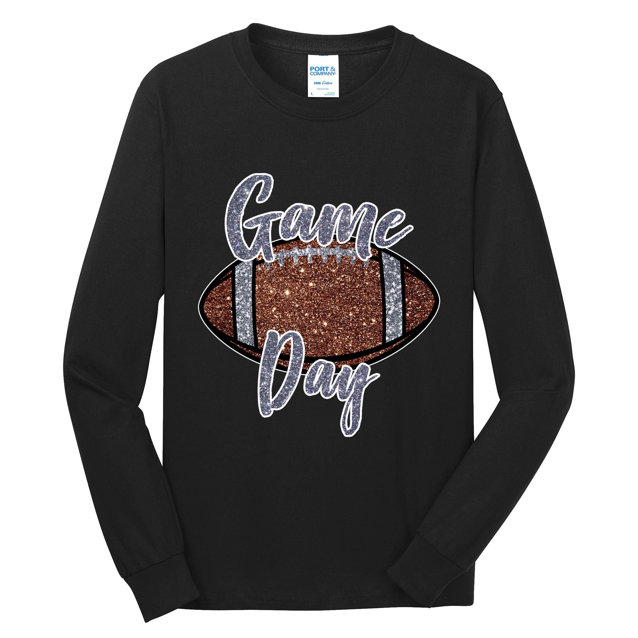 Game Day Festive Cute Football Tall Long Sleeve T-Shirt