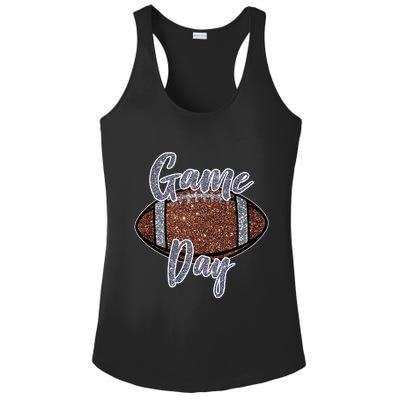 Game Day Festive Cute Football Ladies PosiCharge Competitor Racerback Tank