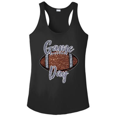 Game Day Festive Cute Football Ladies PosiCharge Competitor Racerback Tank