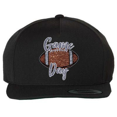 Game Day Festive Cute Football Wool Snapback Cap