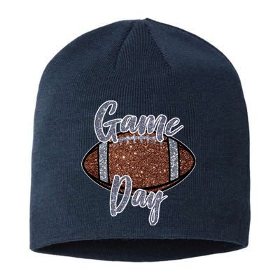 Game Day Festive Cute Football Sustainable Beanie