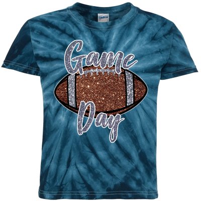 Game Day Festive Cute Football Kids Tie-Dye T-Shirt