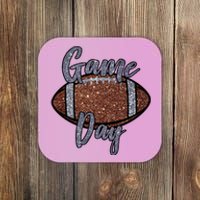 Game Day Festive Cute Football Coaster