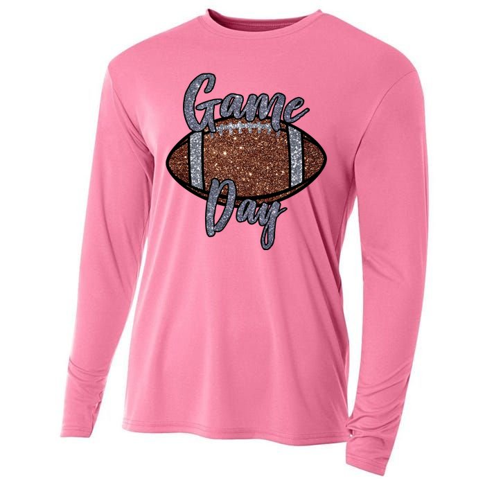 Game Day Festive Cute Football Cooling Performance Long Sleeve Crew