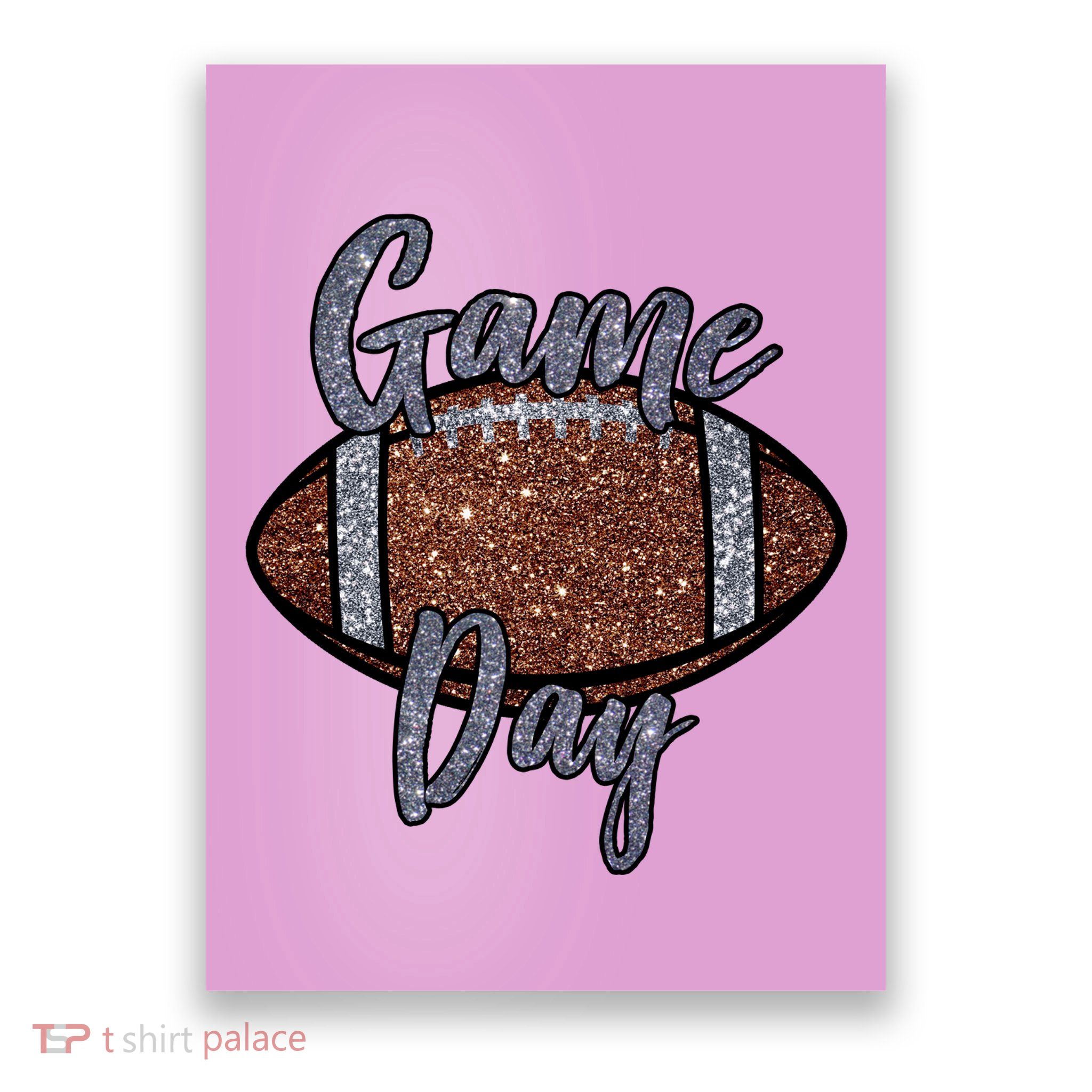 Game Day Festive Cute Football Poster