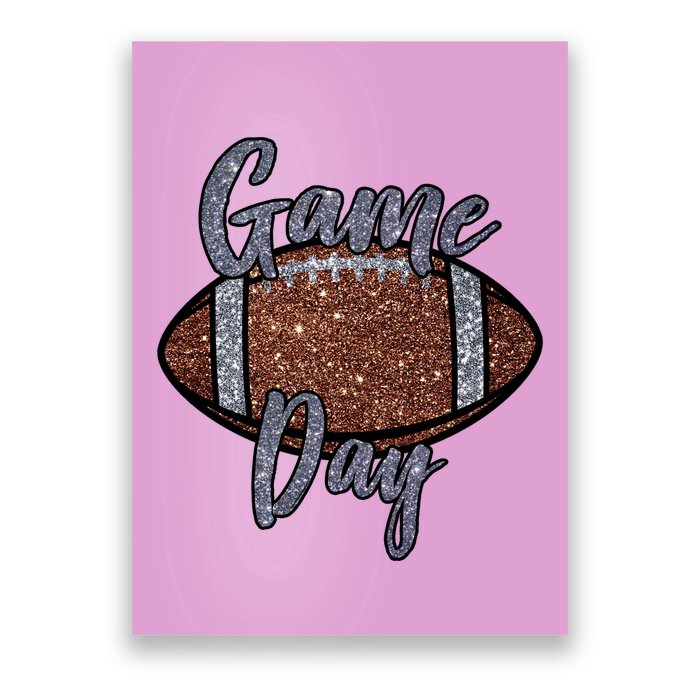 Game Day Festive Cute Football Poster