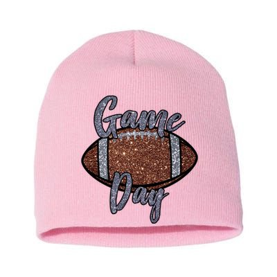 Game Day Festive Cute Football Short Acrylic Beanie