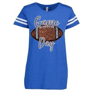 Game Day Festive Cute Football Enza Ladies Jersey Football T-Shirt