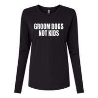 Groom Dogs Funny Dog Groomer Womens Cotton Relaxed Long Sleeve T-Shirt