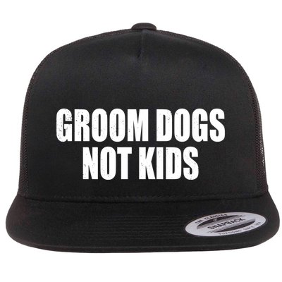 Groom Dogs Funny Dog Groomer Flatbill Hat