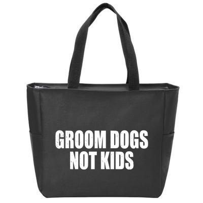 Groom Dogs Funny Dog Groomer Zip Tote Bag