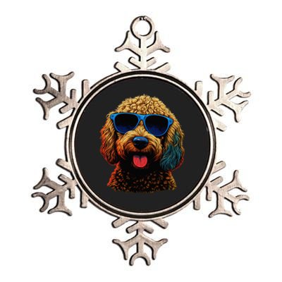 Goldendoodle Dood Funny Doodle Dog Golden Doodle Metallic Star Ornament