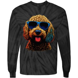 Goldendoodle Dood Funny Doodle Dog Golden Doodle Tie-Dye Long Sleeve Shirt