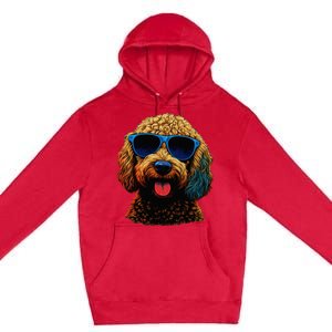 Goldendoodle Dood Funny Doodle Dog Golden Doodle Premium Pullover Hoodie