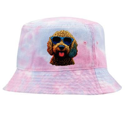 Goldendoodle Dood Funny Doodle Dog Golden Doodle Tie-Dyed Bucket Hat